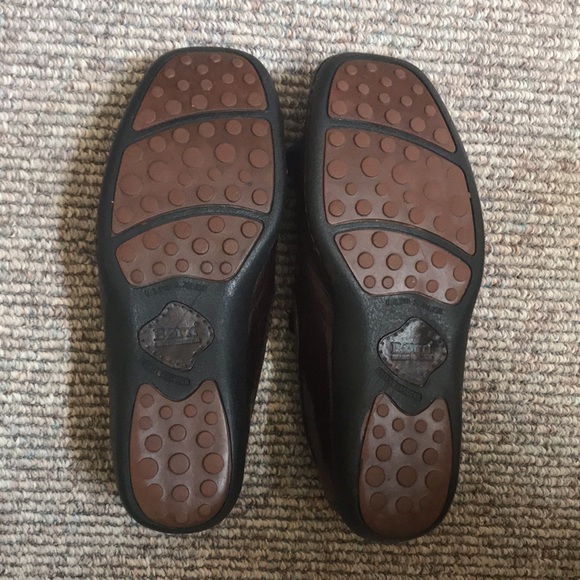 Born Shoes Born Mens Dark Brown Slip On Bike Toe Loafers Casual Shoe Size 75 M W637 I7